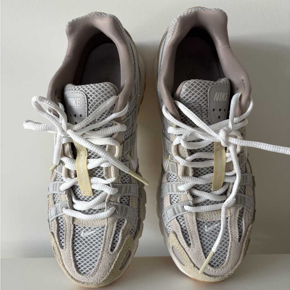 Nike P-6000 in Light Gray and White with Tan Accents - Picture 3 of 6